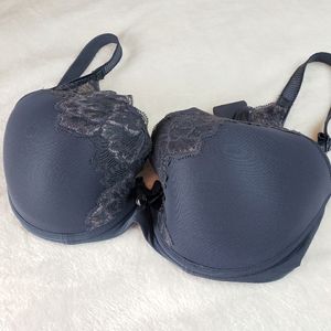NWOT Chantelle, Lace T-shirt Bra Orangerie Plunge, 34G, Mist Grey